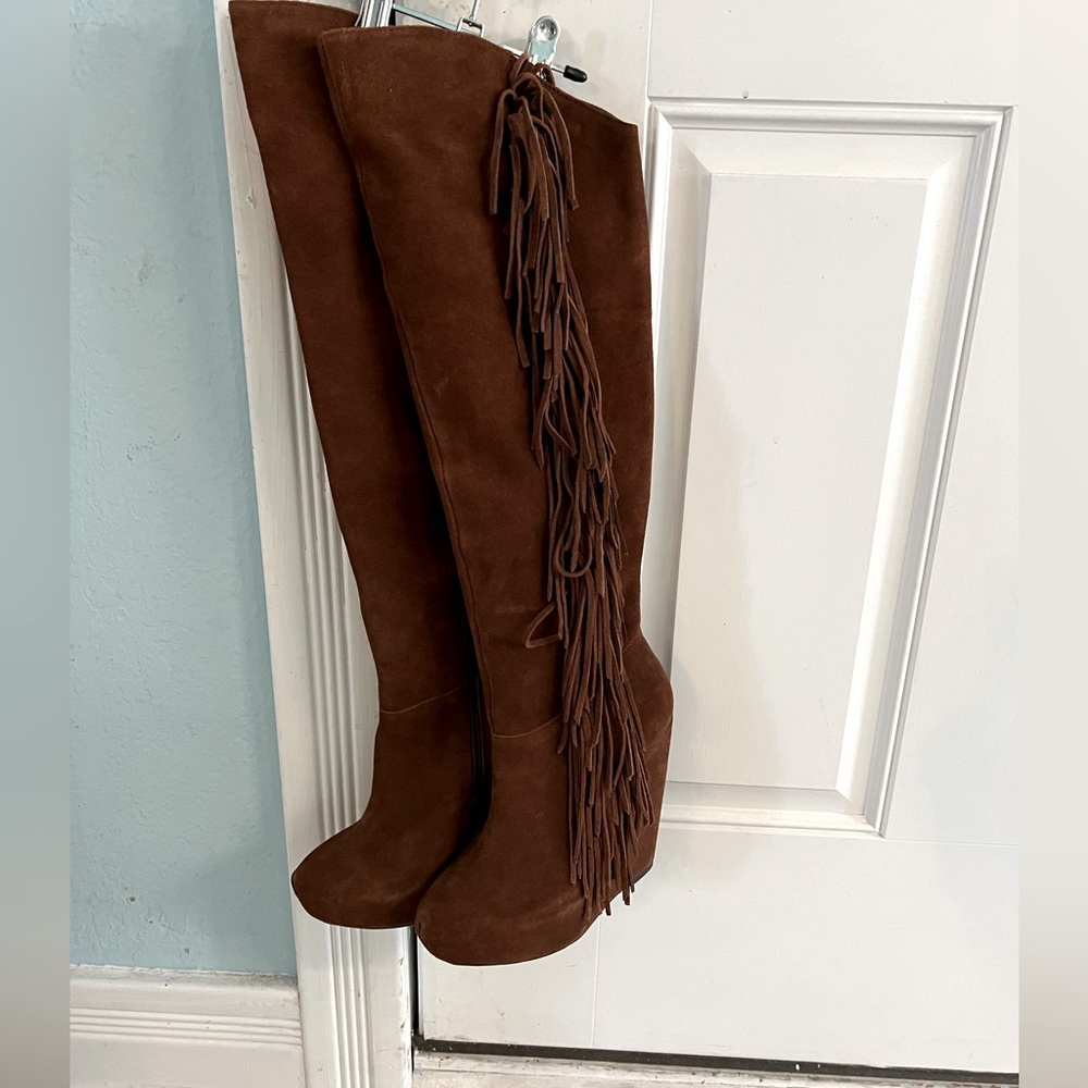Steve Madden Thigh High suede Boots 7.5 Lightly worn